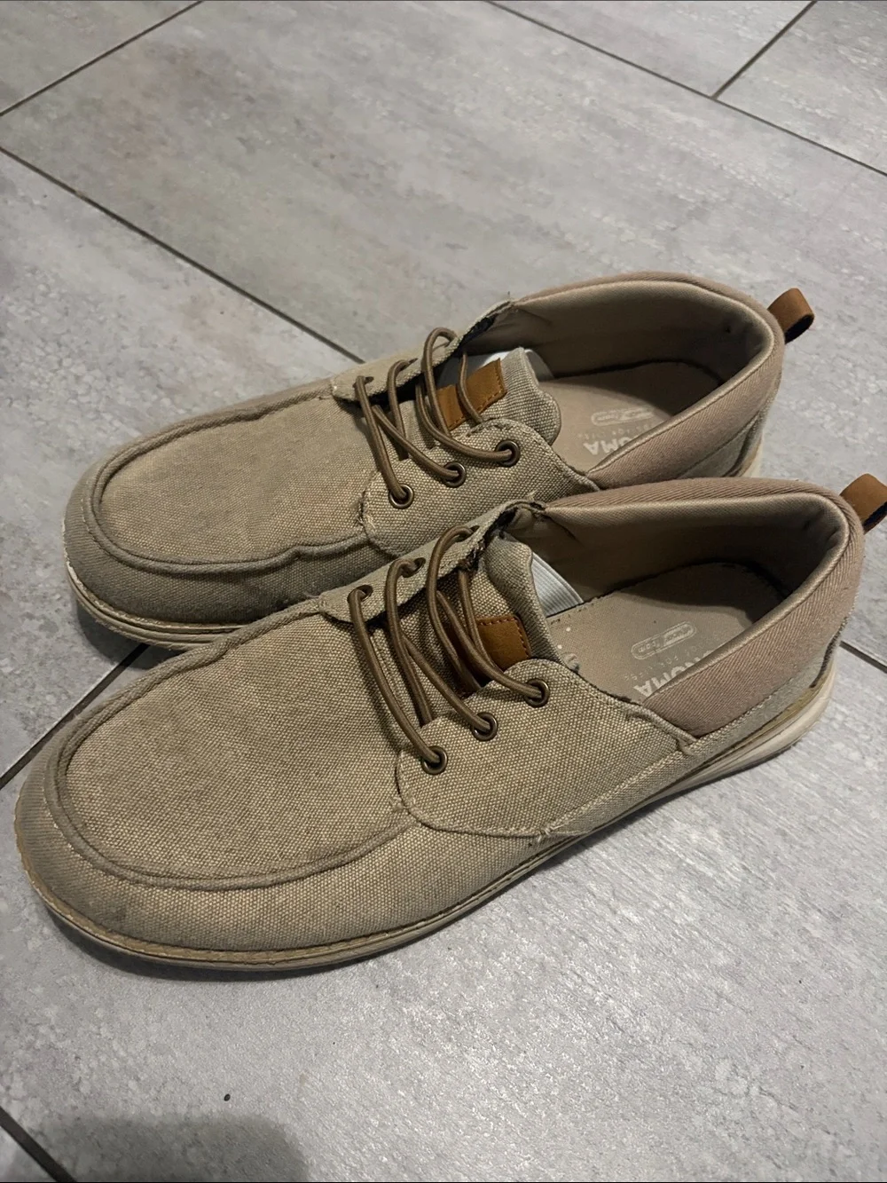 Sonoma Men's Canvas Slip-On Loafers in Light Brown
